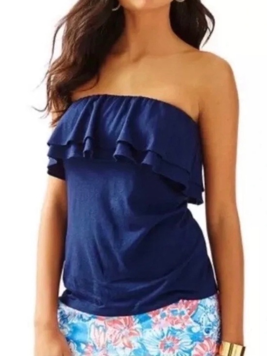Lilly Pulitzer Tops - Lilly Pulitzer NWT Rilo True Navy Tube Top